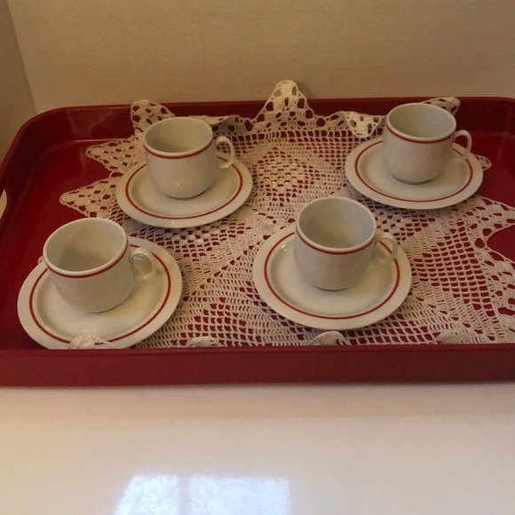 Other - Vintage - set of 4 espresso cups and saucers